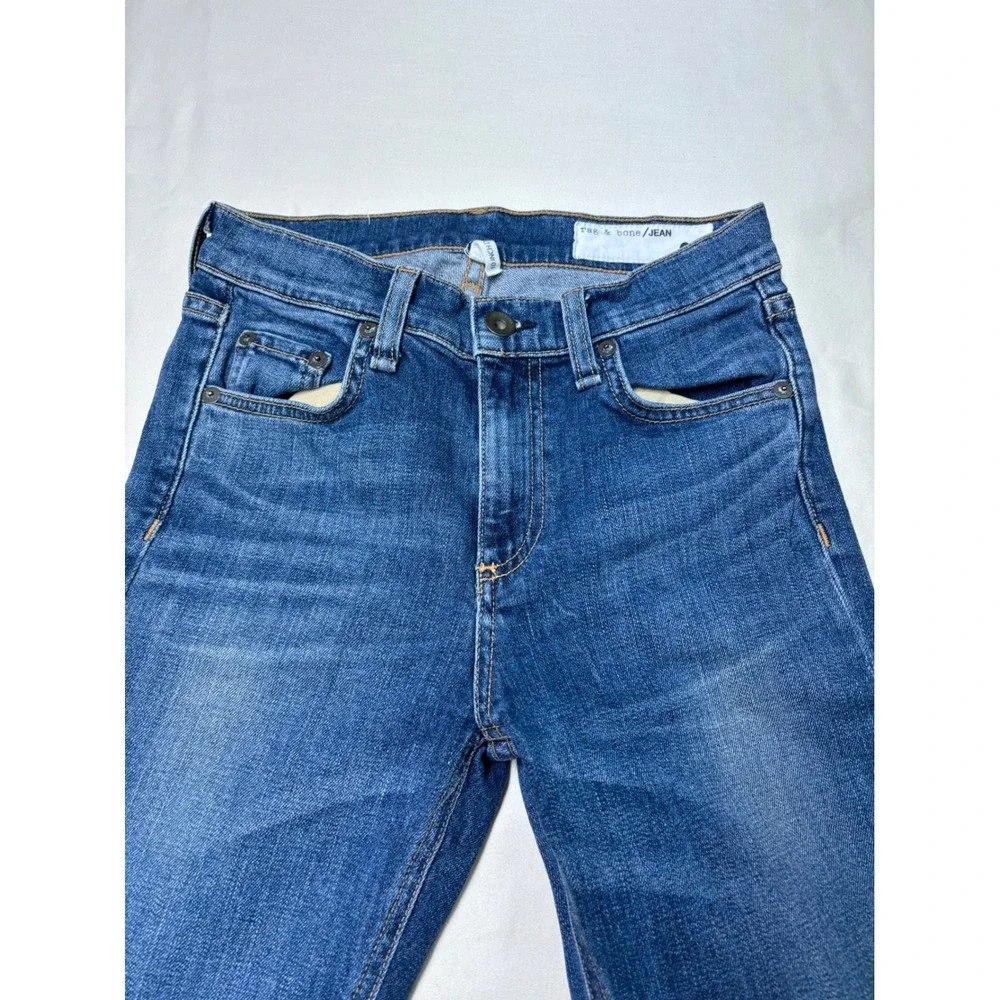 Rag & Bone‎ Denim Jeans Size 24 Bainbridge Wash Distressed Hem